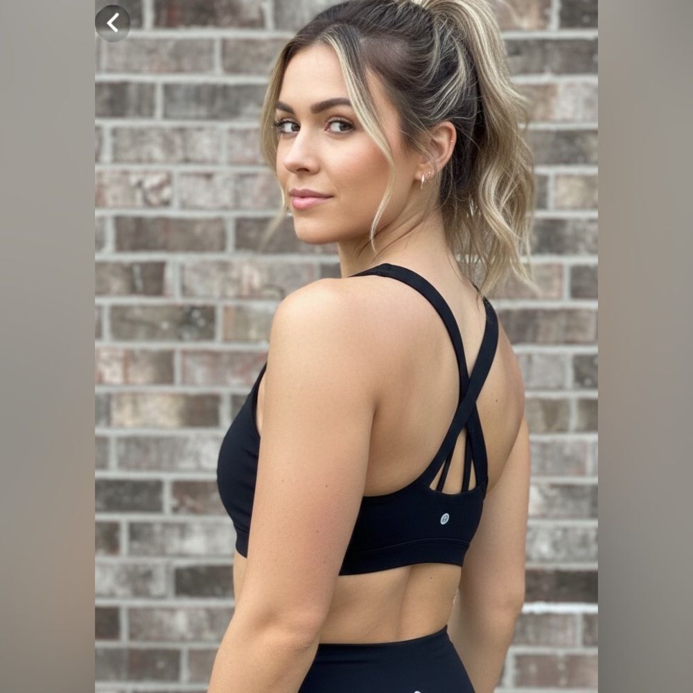 Take 50% OFF- Running Girl Black Women's Sports Bra, Size-L